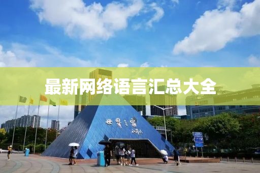 最新网络语言汇总大全