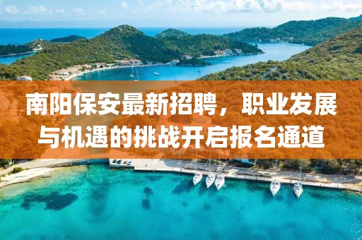 南阳保安最新招聘，职业发展与机遇的挑战开启报名通道