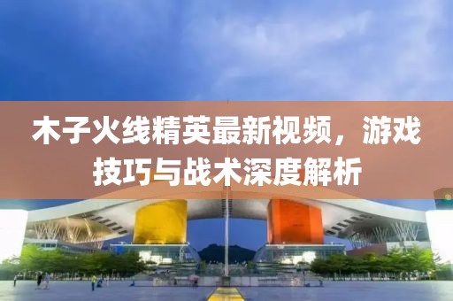 木子火线精英最新视频，游戏技巧与战术深度解析