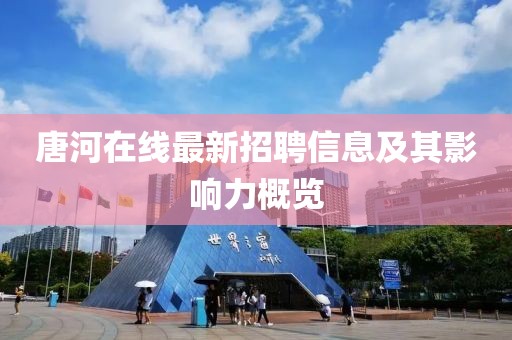 唐河在线最新招聘信息及其影响力概览