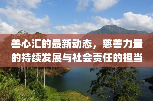 善心汇的最新动态，慈善力量的持续发展与社会责任的担当