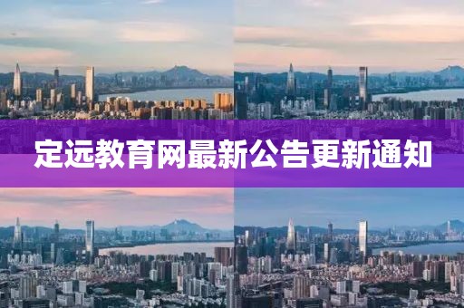 定远教育网最新公告更新通知