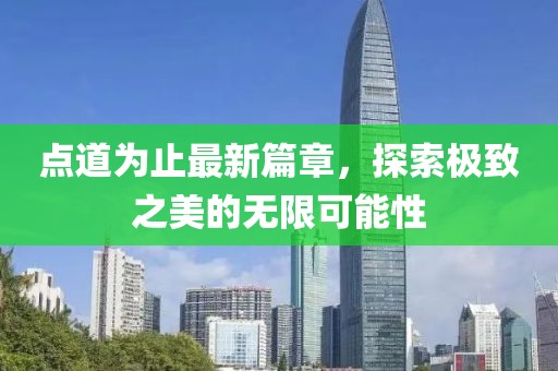 点道为止最新篇章，探索极致之美的无限可能性