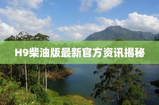 H9柴油版最新官方资讯揭秘