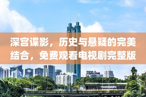 深宫谍影，历史与悬疑的完美结合，免费观看电视剧完整版