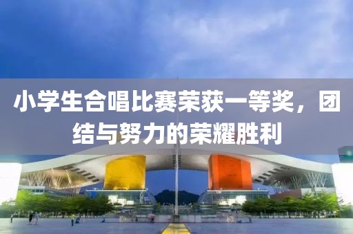 小学生合唱比赛荣获一等奖，团结与努力的荣耀胜利