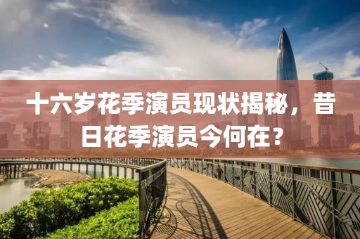 十六岁花季演员现状揭秘，昔日花季演员今何在？