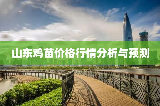 山东鸡苗价格行情分析与预测