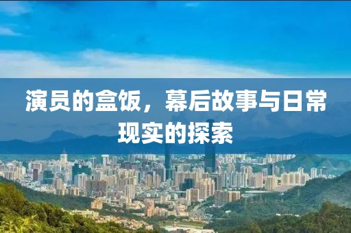 演员的盒饭，幕后故事与日常现实的探索