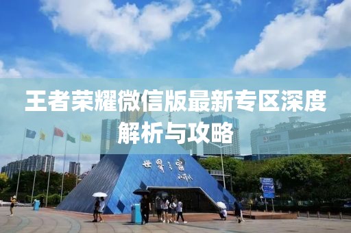 王者荣耀微信版最新专区深度解析与攻略