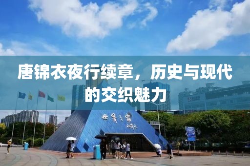 唐锦衣夜行续章，历史与现代的交织魅力