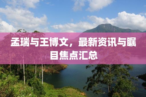 孟瑞与王博文，最新资讯与瞩目焦点汇总