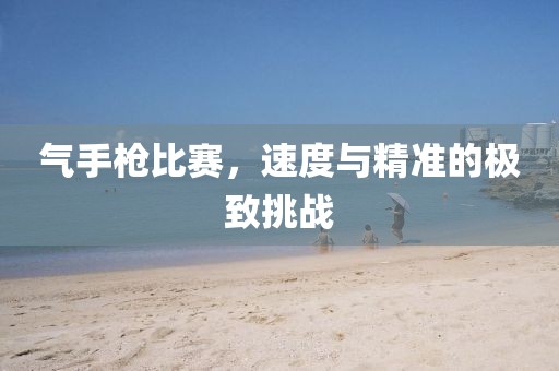 气手枪比赛，速度与精准的极致挑战