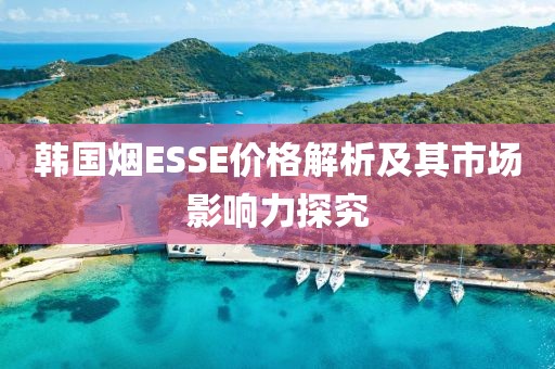 韩国烟ESSE价格解析及其市场影响力探究