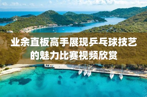 业余直板高手展现乒乓球技艺的魅力比赛视频欣赏