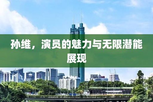 孙维，演员的魅力与无限潜能展现