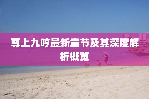 尊上九哼最新章节及其深度解析概览