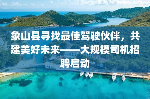 象山县寻找最佳驾驶伙伴，共建美好未来——大规模司机招聘启动