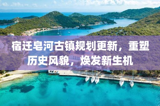 宿迁皂河古镇规划更新，重塑历史风貌，焕发新生机
