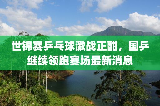 世锦赛乒乓球激战正酣，国乒继续领跑赛场最新消息