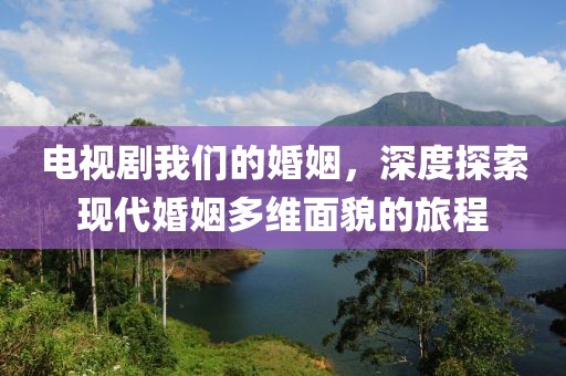 电视剧我们的婚姻，深度探索现代婚姻多维面貌的旅程