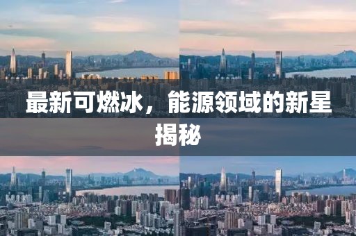 最新可燃冰，能源领域的新星揭秘