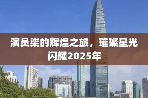 演员柒的辉煌之旅，璀璨星光闪耀2025年