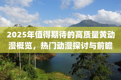 2025年值得期待的高质量黄动漫概览，热门动漫探讨与前瞻