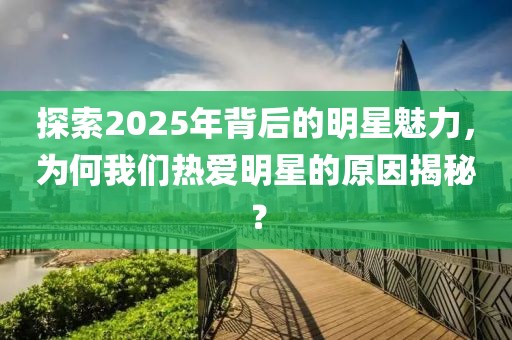探索2025年背后的明星魅力，为何我们热爱明星的原因揭秘？