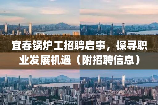 宜春锅炉工招聘启事，探寻职业发展机遇（附招聘信息）