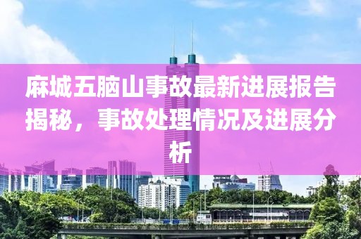 麻城五脑山事故最新进展报告揭秘，事故处理情况及进展分析