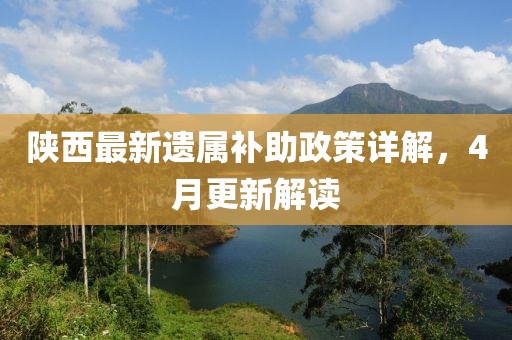 陕西最新遗属补助政策详解，4月更新解读