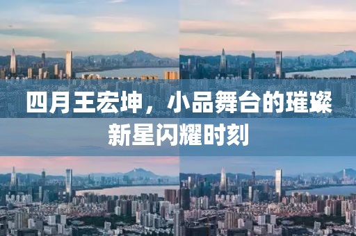 四月王宏坤，小品舞台的璀璨新星闪耀时刻