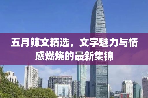 五月辣文精选，文字魅力与情感燃烧的最新集锦