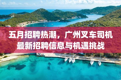 五月招聘热潮，广州叉车司机最新招聘信息与机遇挑战