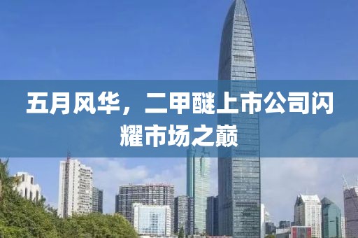 五月风华，二甲醚上市公司闪耀市场之巅