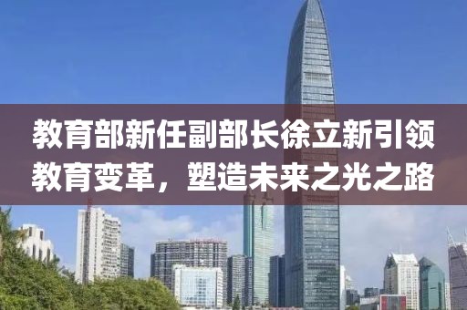 教育部新任副部长徐立新引领教育变革，塑造未来之光之路