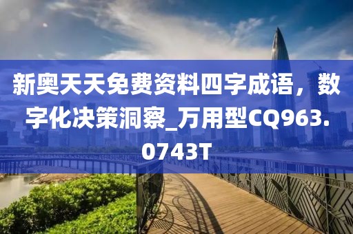 新奥天天免费资料四字成语，数字化决策洞察_万用型CQ963.0743T