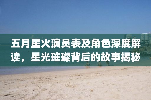 五月星火演员表及角色深度解读，星光璀璨背后的故事揭秘