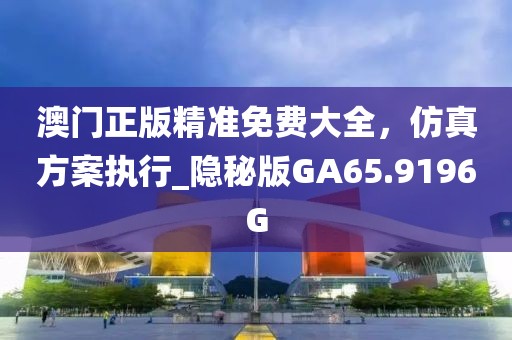 澳门正版精准免费大全，仿真方案执行_隐秘版GA65.9196G