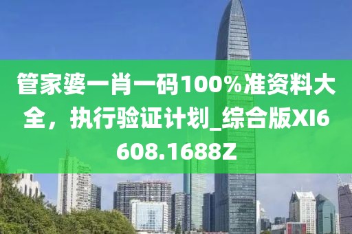 管家婆一肖一码100%准资料大全，执行验证计划_综合版XI6608.1688Z