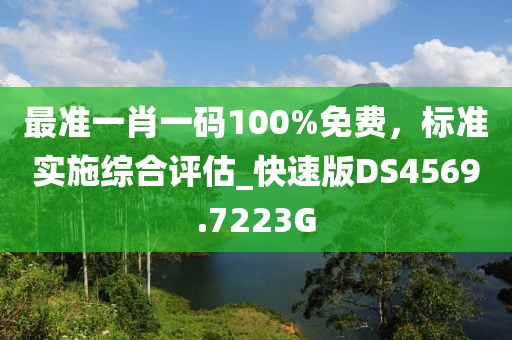 最准一肖一码100%免费，标准实施综合评估_快速版DS4569.7223G