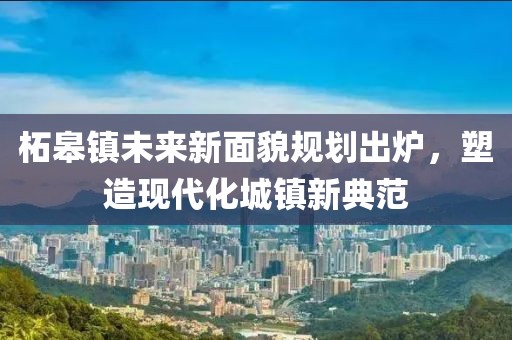 柘皋镇未来新面貌规划出炉，塑造现代化城镇新典范