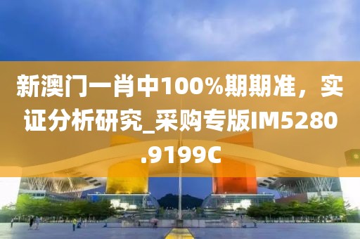 新澳门一肖中100%期期准，实证分析研究_采购专版IM5280.9199C