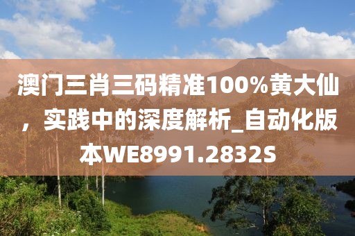 澳门三肖三码精准100%黄大仙，实践中的深度解析_自动化版本WE8991.2832S