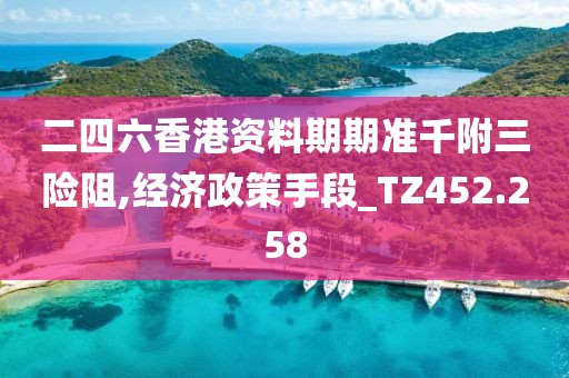二四六香港资料期期准千附三险阻,经济政策手段_TZ452.258