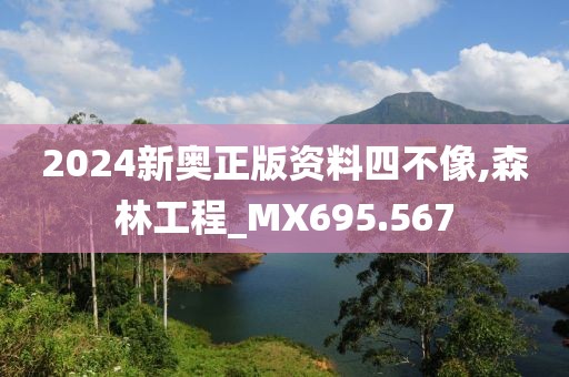 2024新奥正版资料四不像,森林工程_MX695.567
