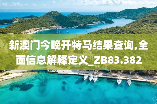新澳门今晚开特马结果查询,全面信息解释定义_ZB83.382