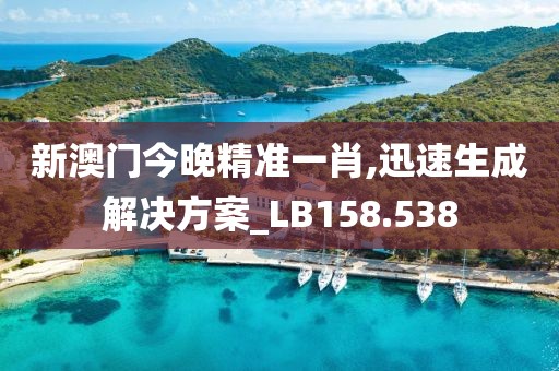 新澳门今晚精准一肖,迅速生成解决方案_LB158.538