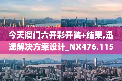 今天澳门六开彩开奖+结果,迅速解决方案设计_NX476.115